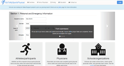 Desktop Screenshot of gotomysportsphysical.com